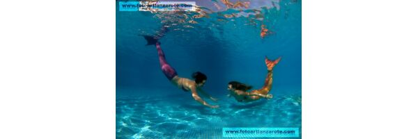 Lanzarote Mermaids under water Fotoshooting