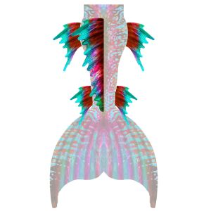 Pink Dragon Rücken, Hüft und Wadenflossen