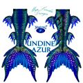 Meerjungfrauenflosse Undine Azur