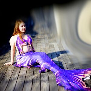 Mermaid tail Purple Passion