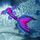Mermaid tail Moja Magenta