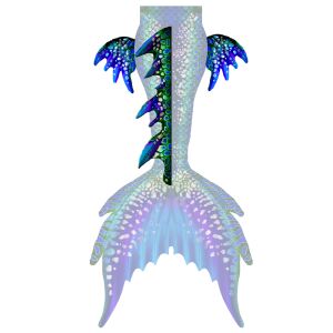 Undine Azur dorsal and hip fins