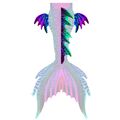 Moja Magenta dorsal and hip fins

