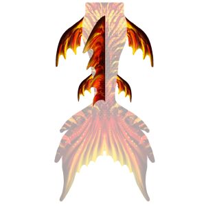 Eternal Flame Rücken, Hüft und Wadenflossen