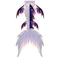 Purple Passion dorsal, hip and lower fins

