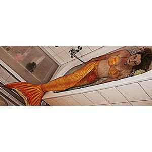 mermaid bathes