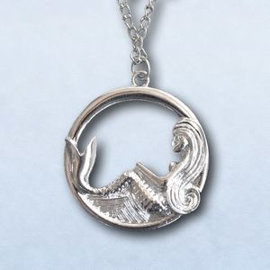 Pendant mermaid moon with chain