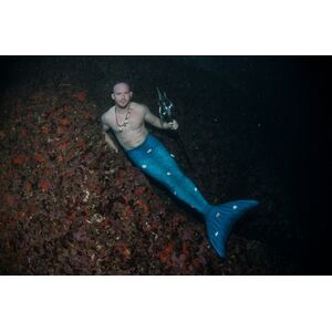 open water session in an hiddern cave