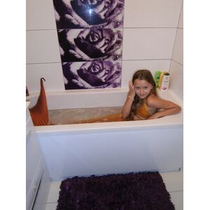 In a bath