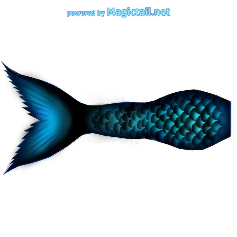 deep blue merman tail