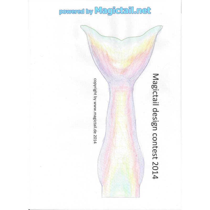 Rainbow mermaid Tail