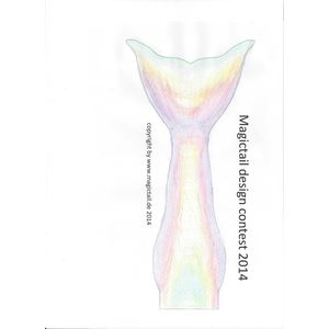 Rainbow mermaid Tail