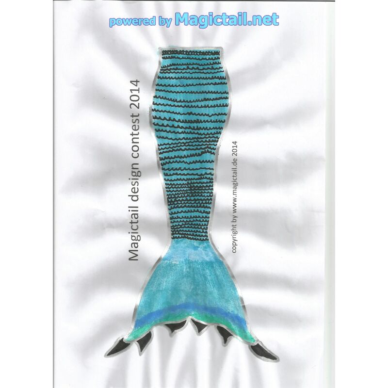 Blue mermaid tail