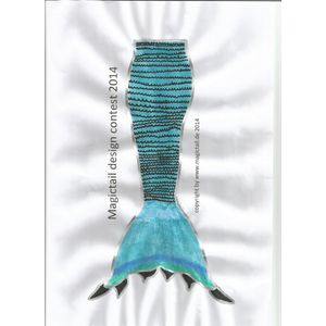 Blue mermaid tail