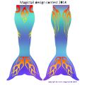 Flaming mermaid