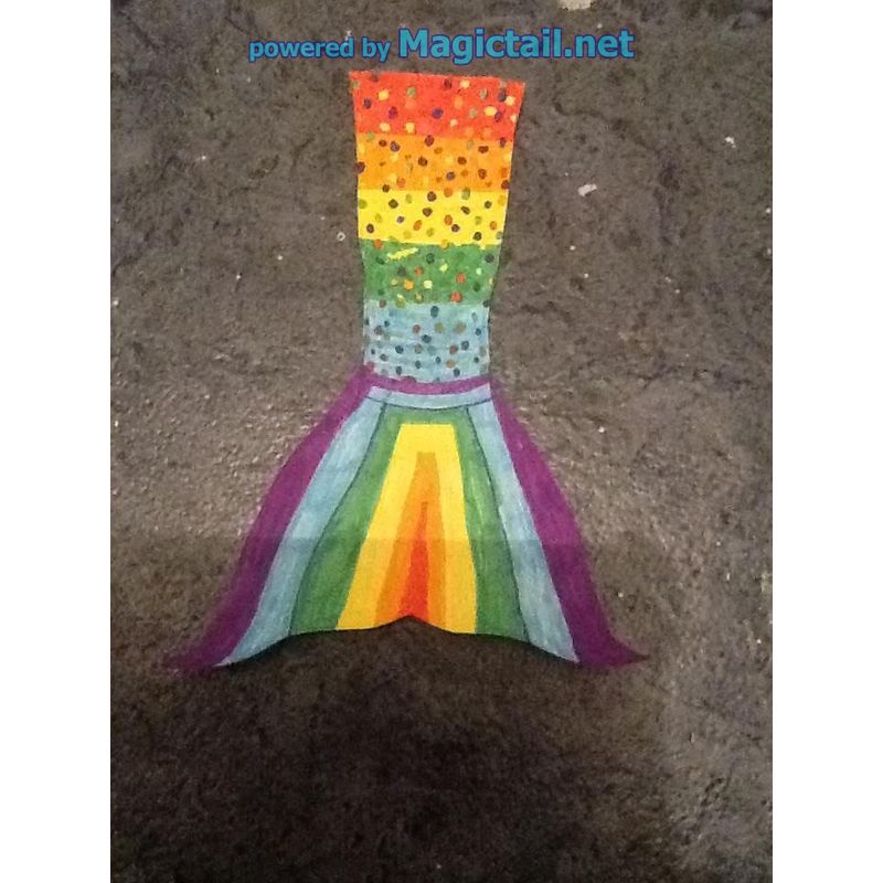 Rainbow dot tail