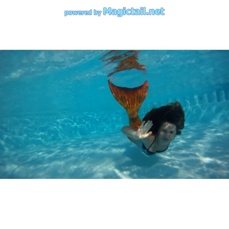 Swimming mermaid