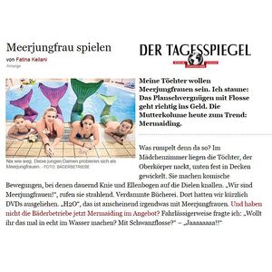 Tagesspiegel: Meerjungfrau spielen