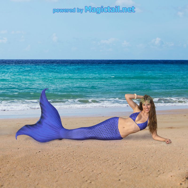 Mermaid costume pro Deep Blue L