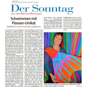 Der Sonntag - Schwimmen mit Flossen-Unikat