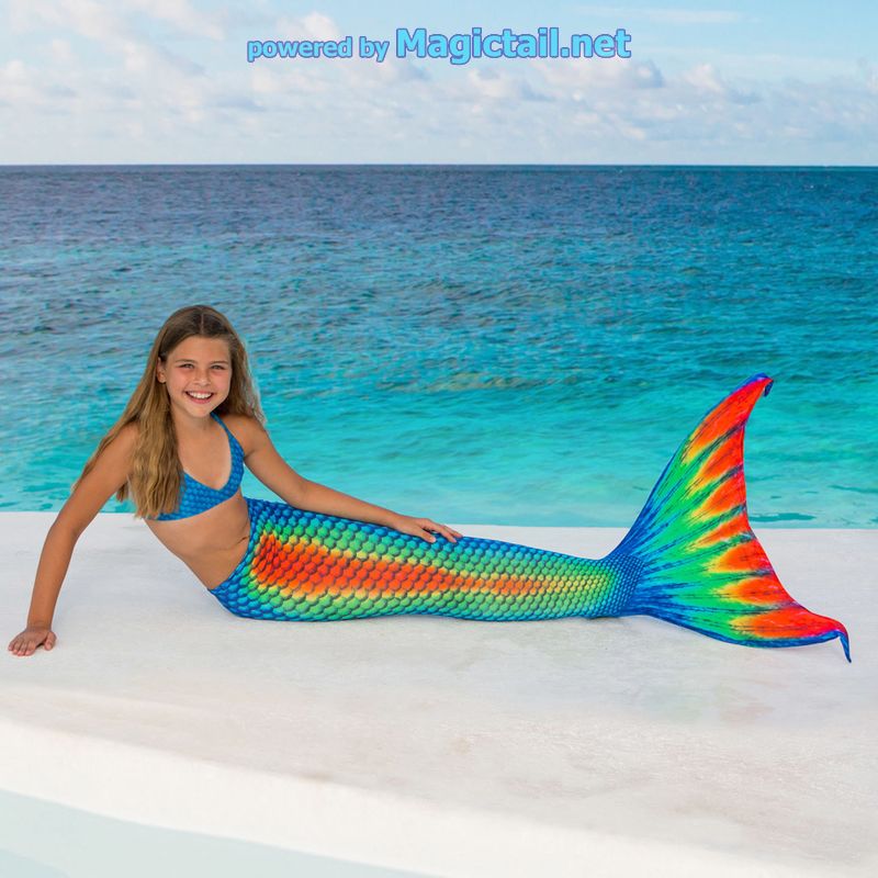 Mermaid costume Rainbow S