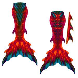 Mermaid tail Red Flash ( M L )
