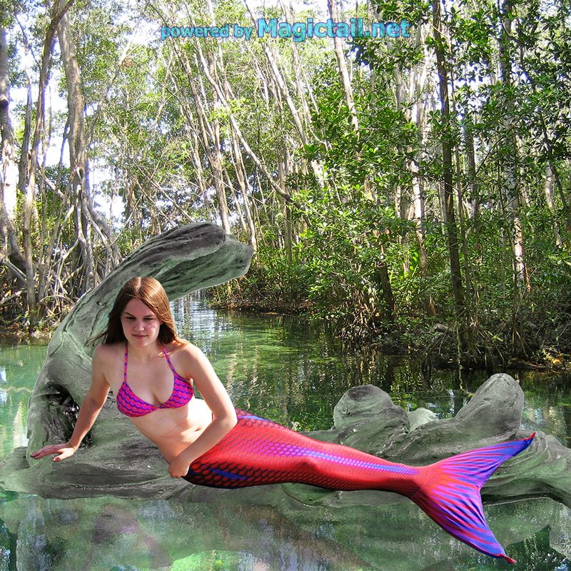 Unique mermaid tail Amethyst M