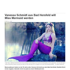 Vanessa Schmidt will Miss Mermaid werden