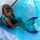 Mermaid tail Deep Sea XS