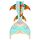 Ljoma XL dorsal, hip and lower fins
