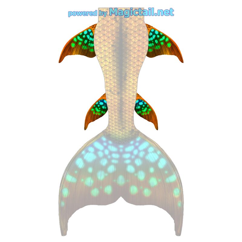 Tropical Glow M hip and lower fins

