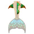 Tropical Glow XL Rcken und Hftflossen