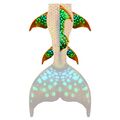 Tropical Glow XL Rcken, Hft und Wadenflossen