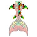 Jungle Flow XL dorsal, hip and lower fins

