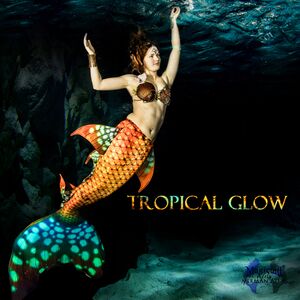 Mermaid tail Tropical Glow