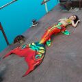 Mermaid tail Jungle Flow M